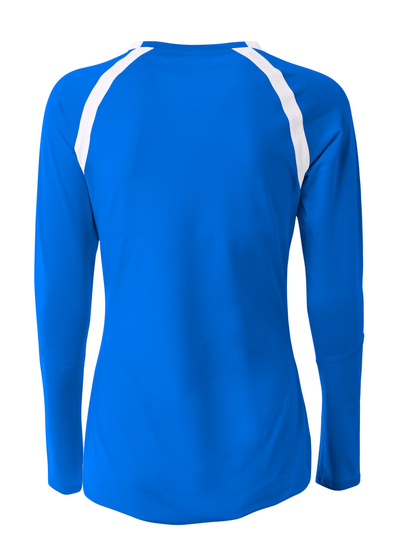 A4 Womens Ace Long Sleeve Volleyball Jersey