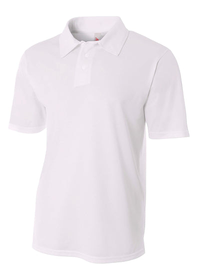 A4 Mens Textured Polo with Johnny Collar