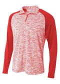 A4 Youth Quarter Zip Space Dye A4