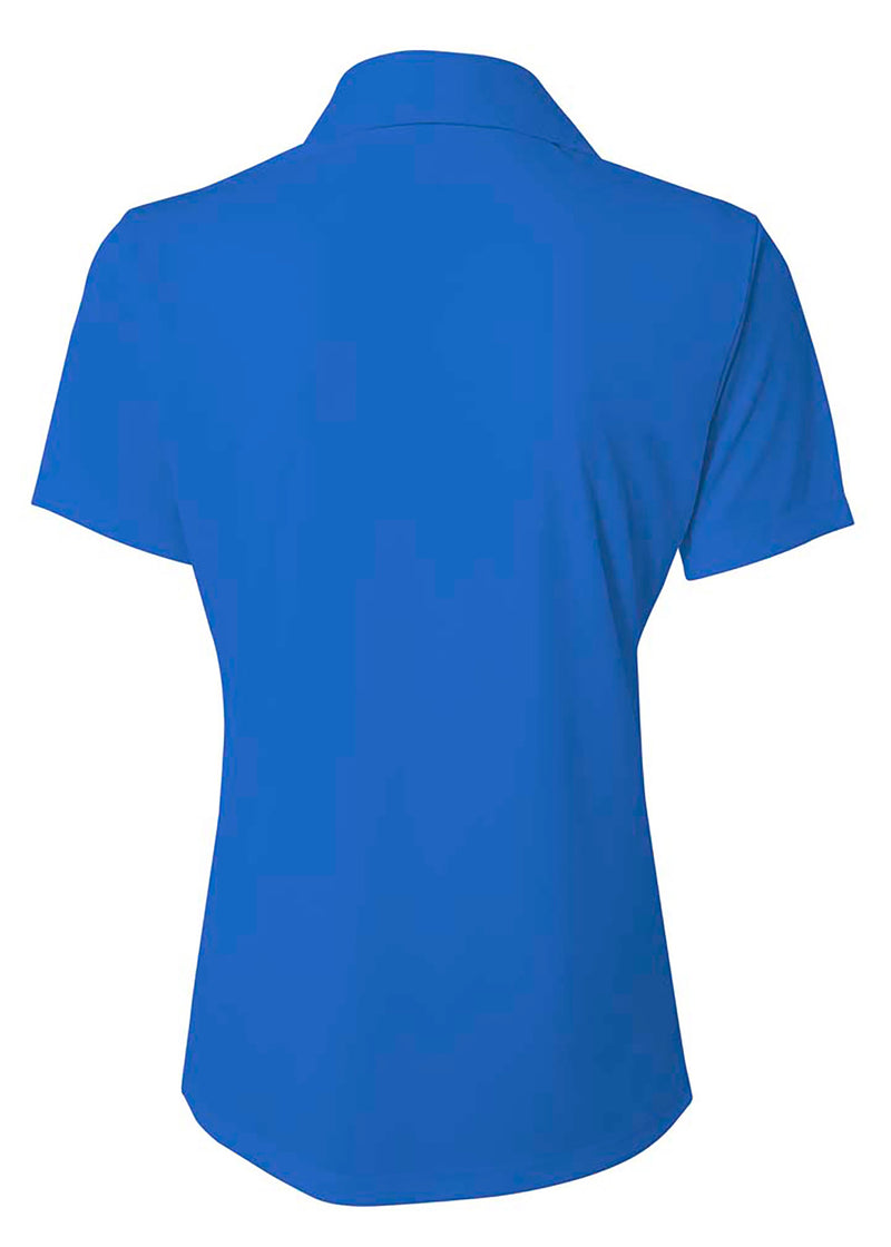 A4 Womens Solid Interlock Polo