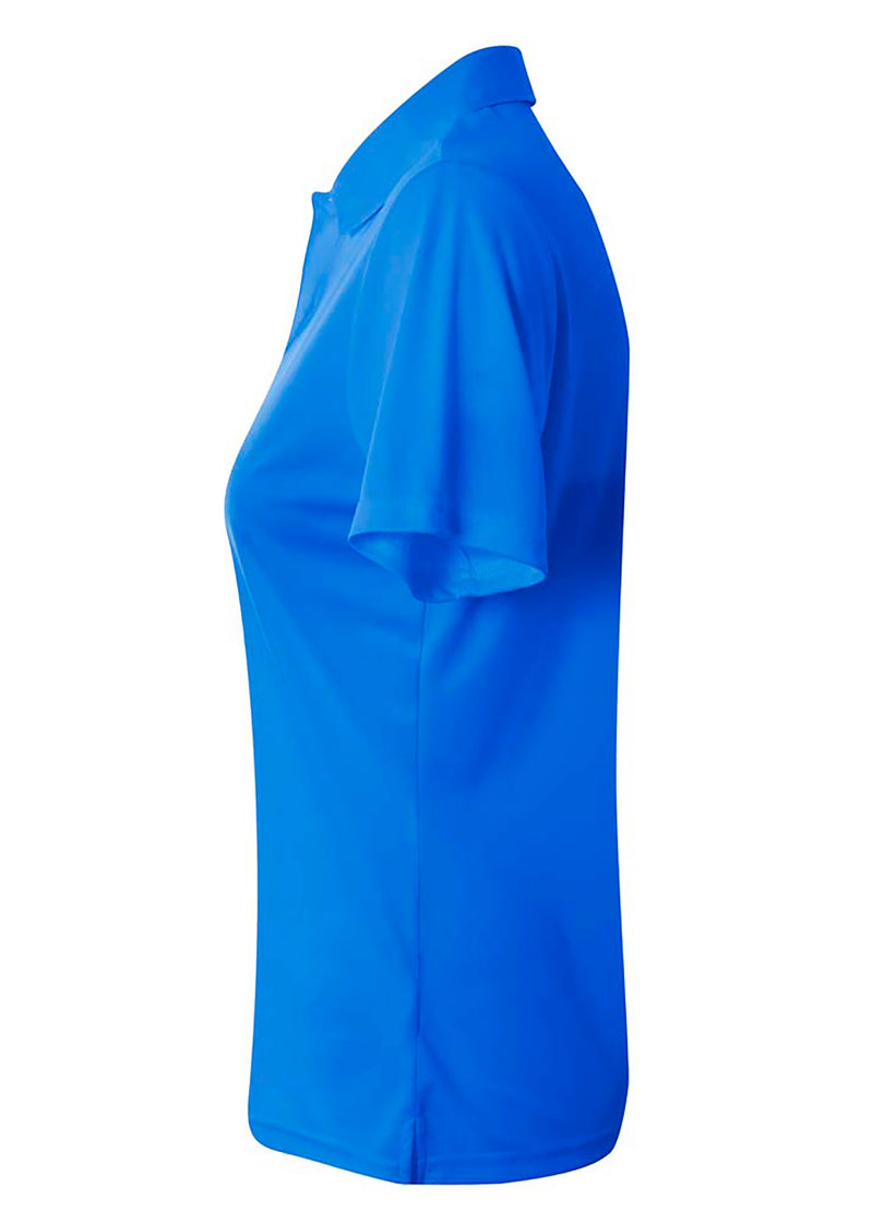 A4 Womens Solid Interlock Polo