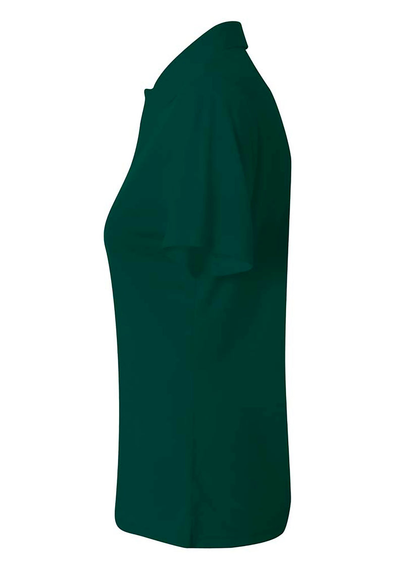 A4 Womens Solid Interlock Polo