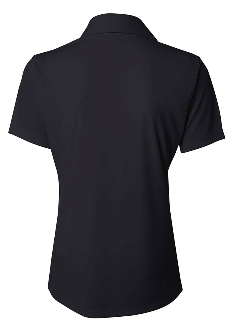 A4 Womens Solid Interlock Polo