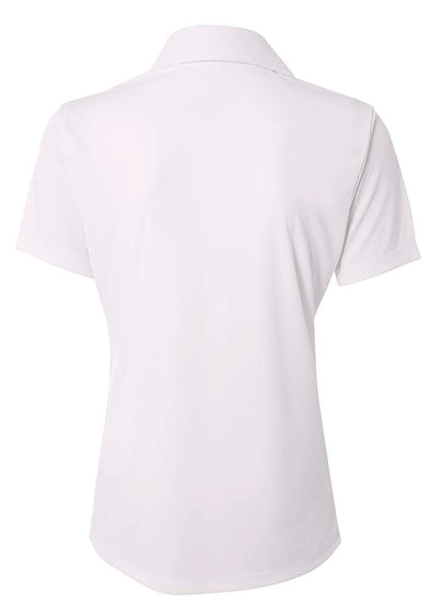 A4 Womens Solid Interlock Polo
