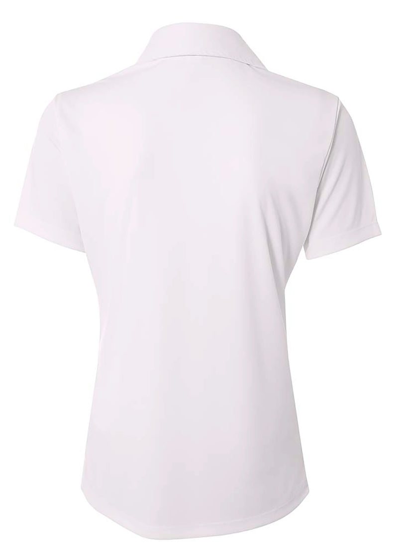 A4 Womens Solid Interlock Polo