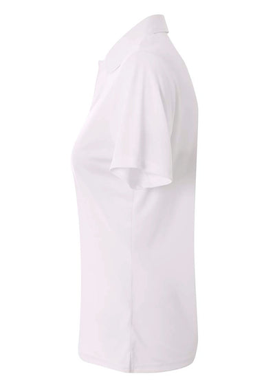 A4 Womens Solid Interlock Polo