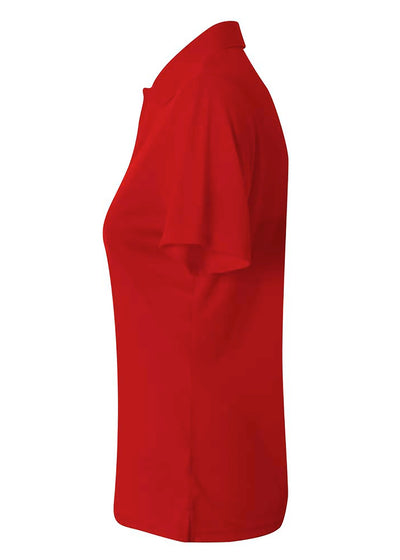 A4 Womens Solid Interlock Polo