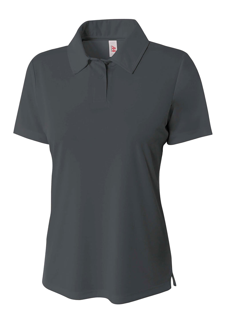 A4 Womens Solid Interlock Polo