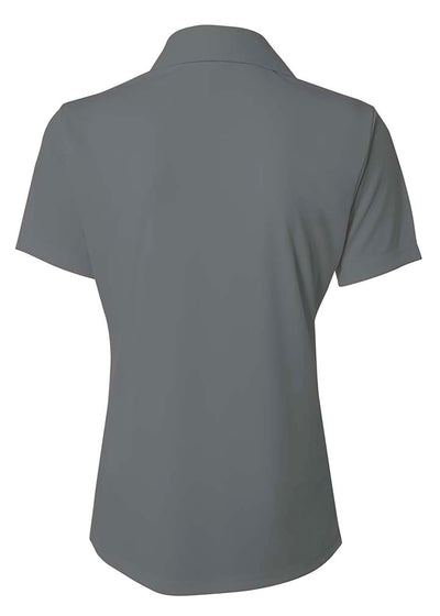 A4 Womens Solid Interlock Polo