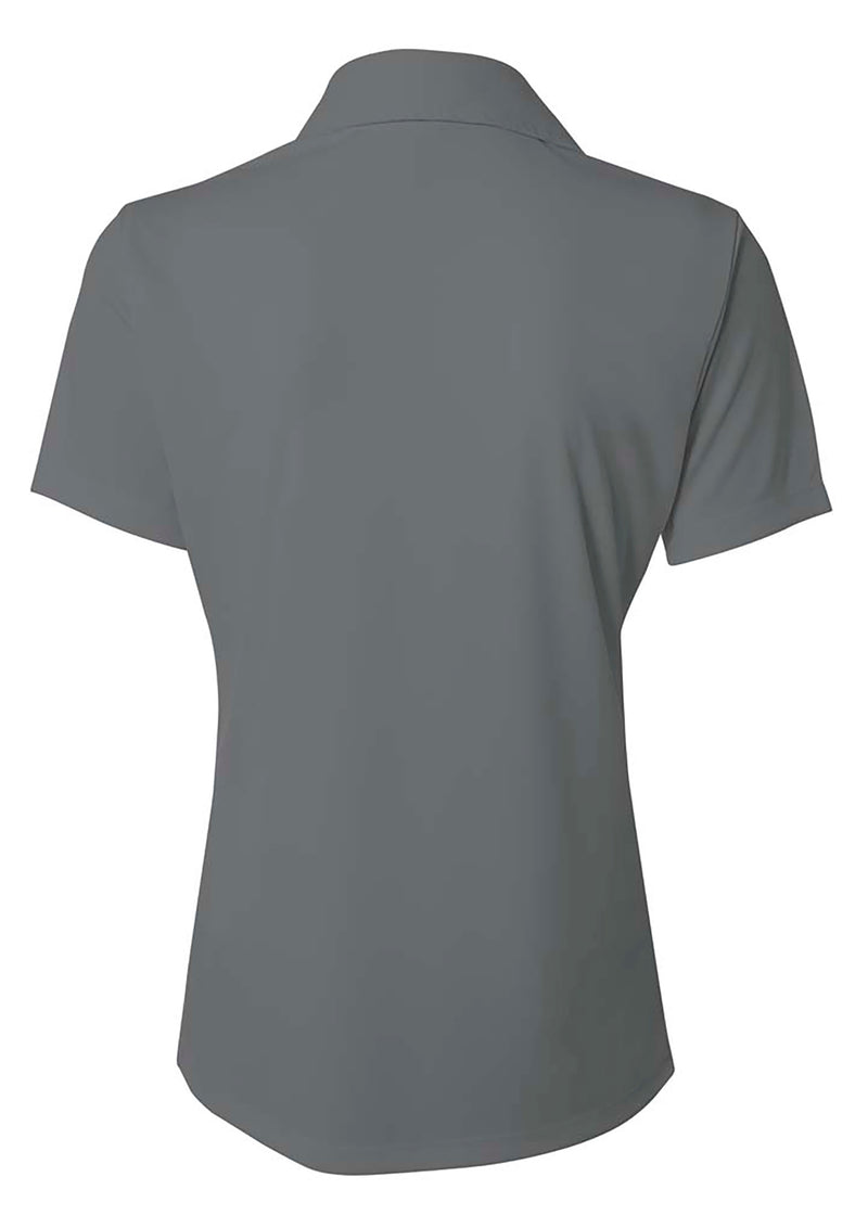 A4 Womens Solid Interlock Polo