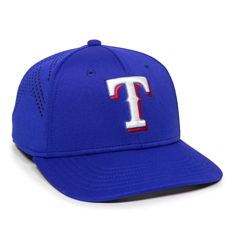 Outdoor Cap Texas Rangers™ Official MLB® Replica Structured Solid Panel Hat MLB-600 Fan Gear MLB Texas Rangers