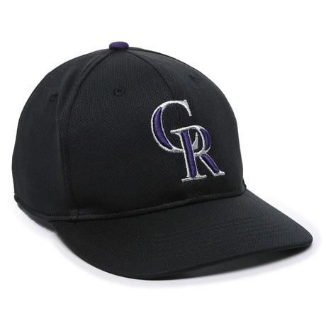 Outdoor Cap Colorado Rockies™ MLB® Replica Structured Solid Panel Hat MLB-350 Fan Gear MLB Colorado Rockies