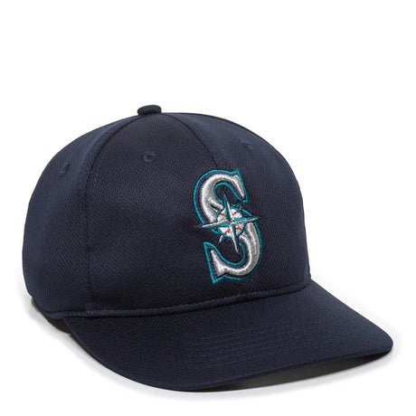 Outdoor Cap Seattle Mariners™ MLB® Replica Structured Solid Panel Hat MLB-350 Fan Gear MLB Seattle Mariners