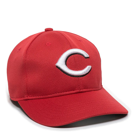 Outdoor Cap Cincinnati Reds™ MLB® Replica Structured Solid Panel Hat MLB-350 Fan Gear MLB Cincinnati Reds