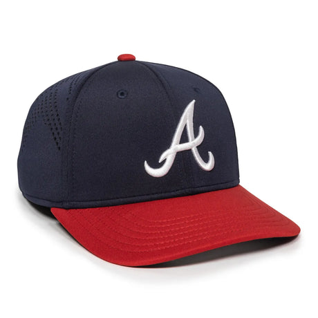 Outdoor Cap Atlanta Braves™ Official MLB® Replica Structured Solid Panel Hat MLB-600 Fan Gear MLB Atlanta Braves