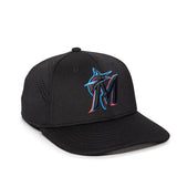 Outdoor Cap Miami Marlins™ Official MLB® Replica Structured Solid Panel Hat (MLB-600)-1