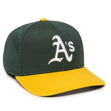 Outdoor Cap Oakland Athletics™ Official MLB® Replica Structured Solid Panel Hat MLB-600 Fan Gear MLB Oakland Athletics