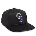 Outdoor Cap Colorado Rockies™ Official MLB® Replica Structured Solid Panel Hat MLB-600 Fan Gear MLB Colorado Rockies