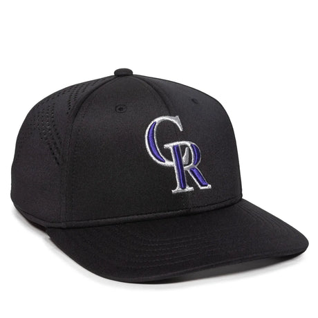 Outdoor Cap Colorado Rockies™ Official MLB® Replica Structured Solid Panel Hat MLB-600 Fan Gear MLB Colorado Rockies
