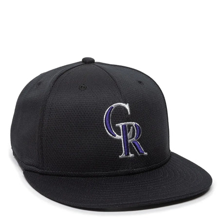 Outdoor Cap Colorado Rockies™ Official MLB® Replica Structured Solid Panel Hat (MLB-400)-1