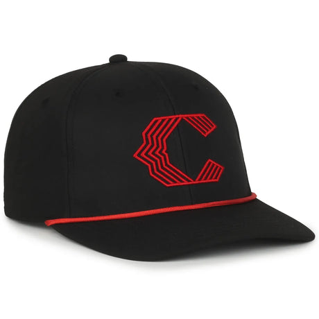 Outdoor Cap Cincinnati Reds™ Official MLB® Replica Structured Solid Panel Hat MLB-550cc Fan Gear MLB Cincinnati Reds