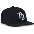 Outdoor Cap Tampa Bay Rays™ MLB® Replica Structured Solid Panel Hat MLB-450 Fan Gear MLB Tampa Bay Rays
