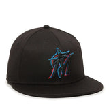 Outdoor Cap Miami Marlins™ MLB® Replica Structured Solid Panel Hat MLB-400 Fan Gear MLB Miami Marlins