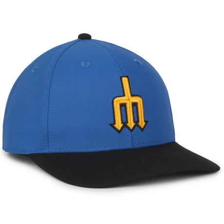 Outdoor Cap Seattle Mariners™ Official MLB® Replica Structured Solid Panel Hat MLB-550cc Fan Gear MLB Seattle Mariners