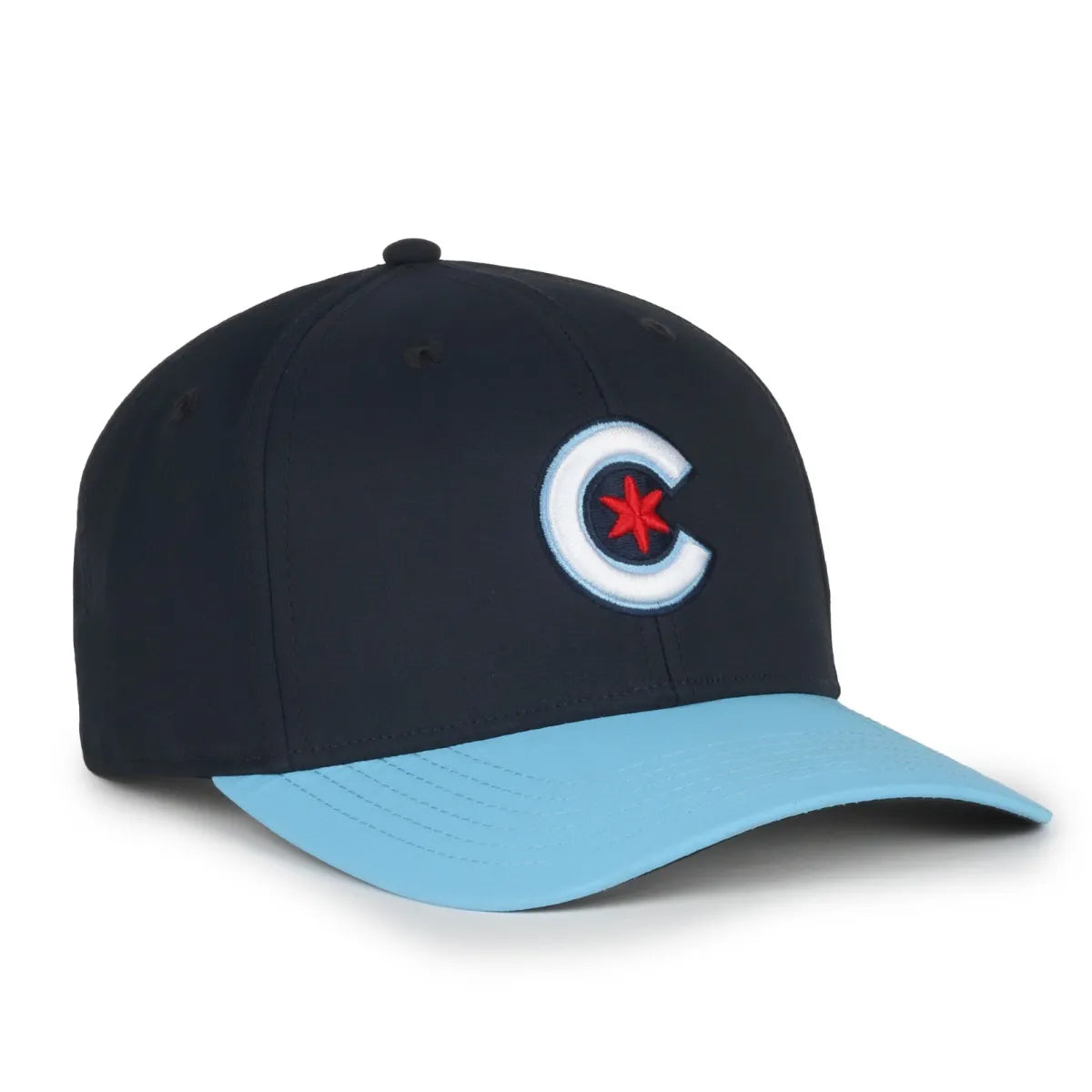 Outdoor Cap Chicago Cubs™ Official MLB® Replica Structured Solid Panel Hat MLB-550cc Fan Gear MLB Chicago Cubs