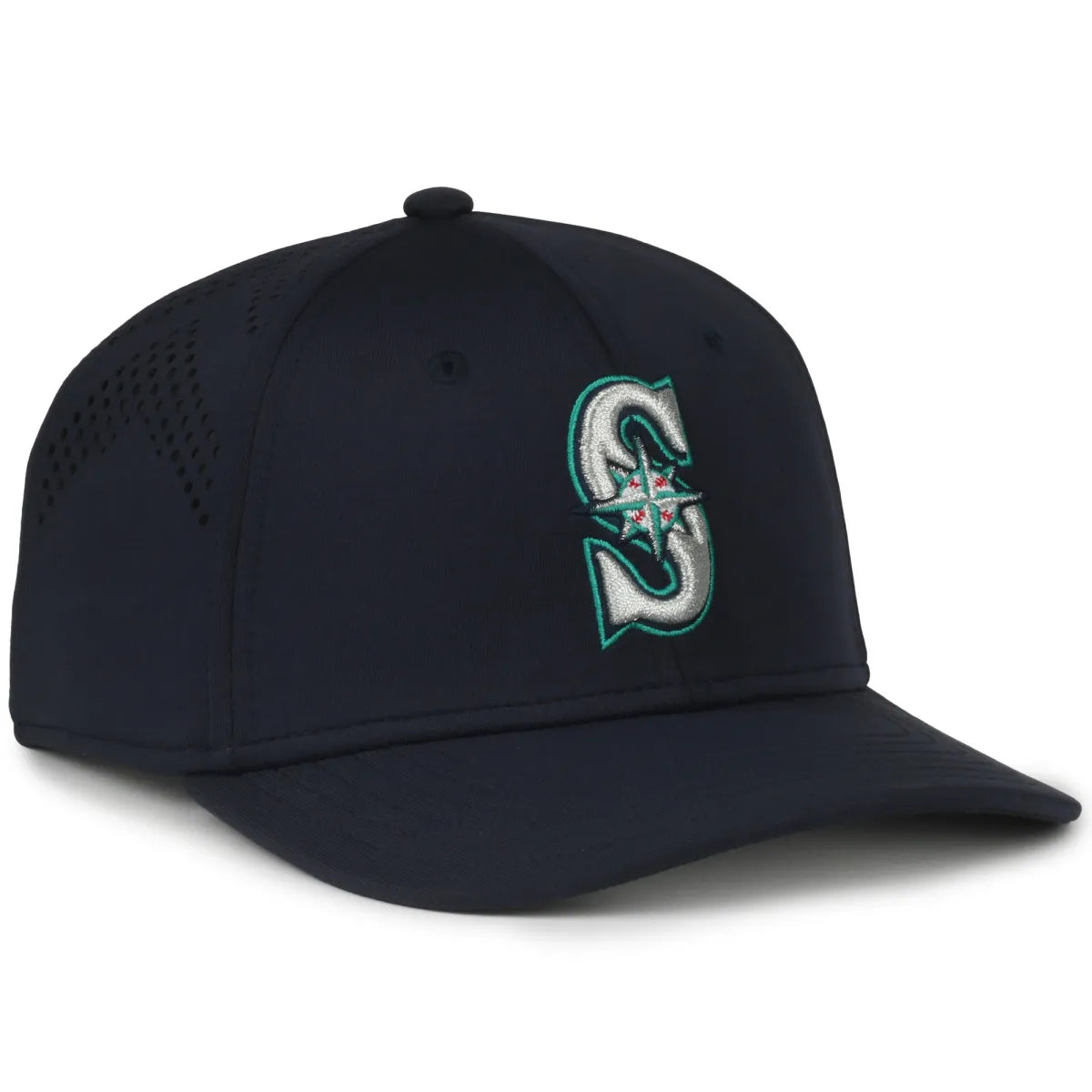 Outdoor Cap Seattle Mariners™ Official MLB® Replica Structured Solid Panel Hat MLB-650 Fan Gear MLB Seattle Mariners