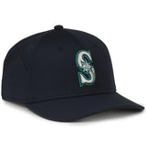 Outdoor Cap Seattle Mariners™ Official MLB® Replica Structured Solid Panel Hat MLB-650 Fan Gear MLB Seattle Mariners