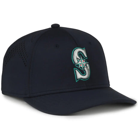Outdoor Cap Seattle Mariners™ Official MLB® Replica Structured Solid Panel Hat MLB-650 Fan Gear MLB Seattle Mariners
