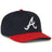 Outdoor Cap Atlanta Braves™ Official MLB® Replica Structured Solid Panel Hat MLB-650 Fan Gear MLB Atlanta Braves