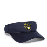 Outdoor Cap Milwaukee Brewers™ MLB® Replica Visor MLB-185 Fan Gear MLB Milwaukee Brewers
