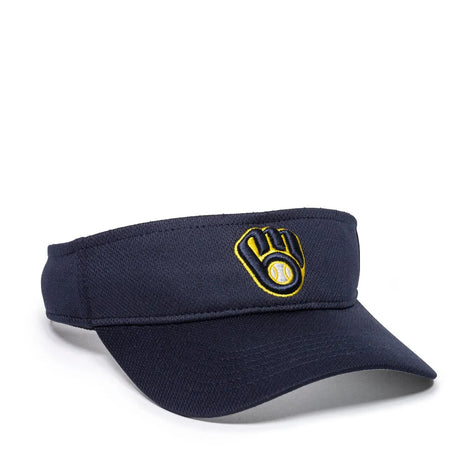 Outdoor Cap Milwaukee Brewers™ MLB® Replica Visor MLB-185 Fan Gear MLB Milwaukee Brewers