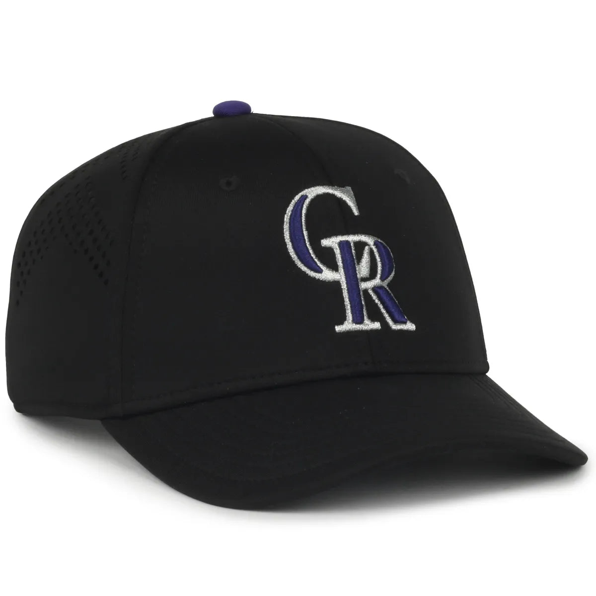 Outdoor Cap Colorado Rockies™ Official MLB® Replica Structured Solid Panel Hat MLB-650 Fan Gear MLB Colorado Rockies