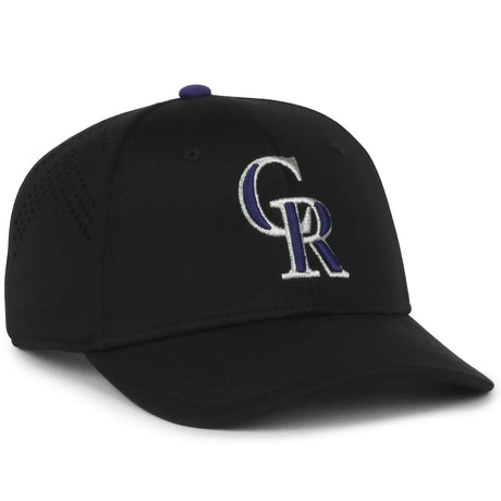 Outdoor Cap Colorado Rockies™ Official MLB® Replica Structured Solid Panel Hat MLB-650 Fan Gear MLB Colorado Rockies