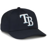 Outdoor Cap Tampa Bay Rays™ Official MLB® Replica Structured Solid Panel Hat MLB-650 Fan Gear MLB Tampa Bay Rays