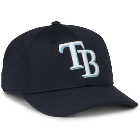 Outdoor Cap Tampa Bay Rays™ Official MLB® Replica Structured Solid Panel Hat MLB-650 Fan Gear MLB Tampa Bay Rays