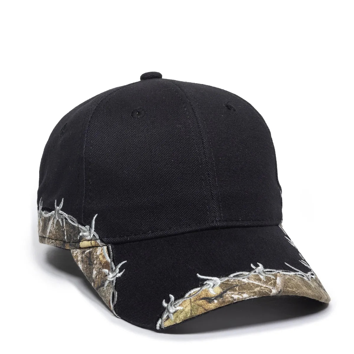 Outdoor Cap BRB-605 Barbed Wire Structured Solid Back Hat Unisex Accessories Hats & Caps