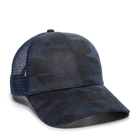 Outdoor Cap OC802 Etched Camo Structured Trucker Hat Unisex Accessories Hats & Caps