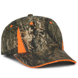 Outdoor Cap CBI-305 Camo/ Blaze Structured Solid Back Hat Unisex Accessories Hats & Caps