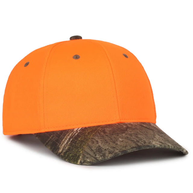 Outdoor Cap 202IS Blaze/ Camo Structured Solid Back Hat-1
