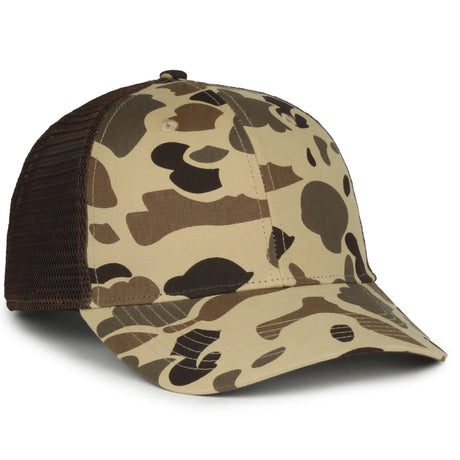Outdoor Cap GC-100M Vintage Waterfowl Structured Trucker Hat Unisex Accessories Hats & Caps