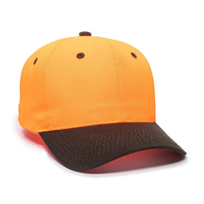 Outdoor Cap 550IS Blaze/ Dark Brown Structured Solid Back Hat-1