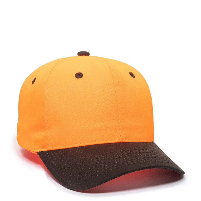Outdoor Cap 550IS Blaze/ Dark Brown Structured Solid Back Hat-1