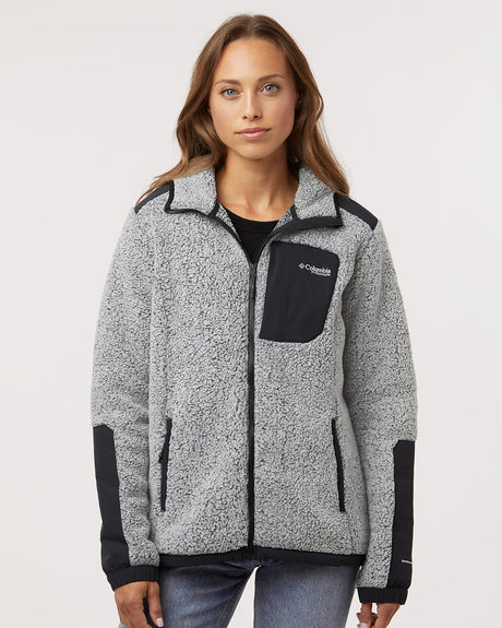 Columbia Women's Arctic Crest Sherpa Full-Zip Jacket Womens Apparel Jackets & Vests