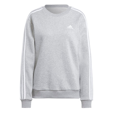 adidas Women's Essentials 3-Stripes Fleece Sweatshirt Womens Apparel Sweatshirts & Fleece