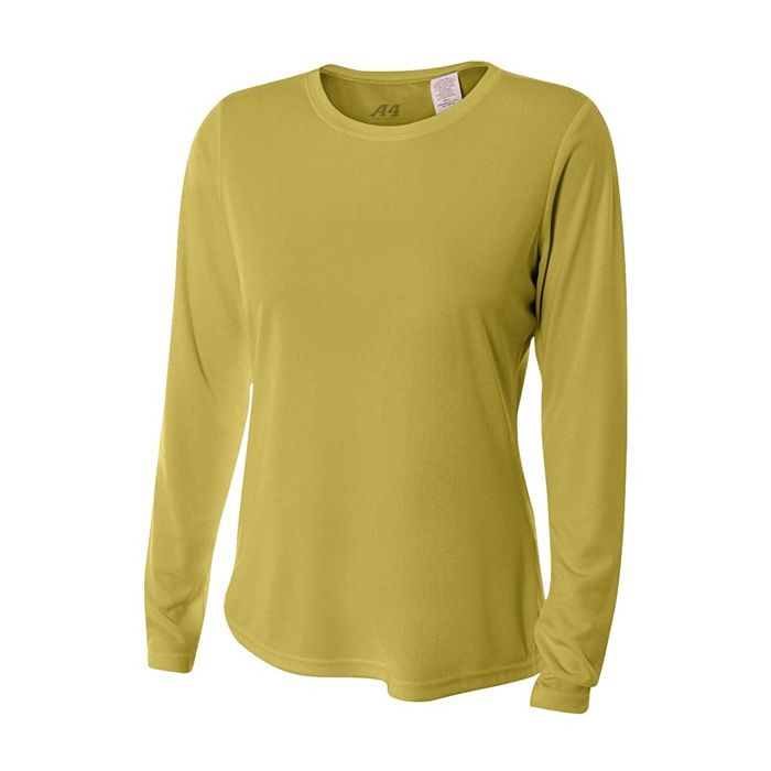 A4 Women's Long Sleeve Cooling Performance Crew