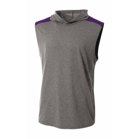 A4 Mens Tourney Sleeveless Hooded Tee A4